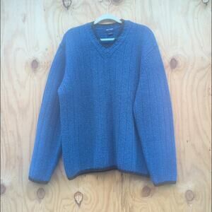 Vintage Guess Jeans 100% Wool Eclectic Grandpa Pullover Sweater Men's 2XL
